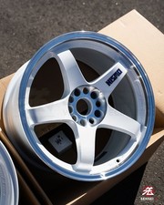 Nismo Lmgt4 40th Anniversary 18x9.5 12 5x114.3 White Rim Dc Set Of 4 R32 Gtr