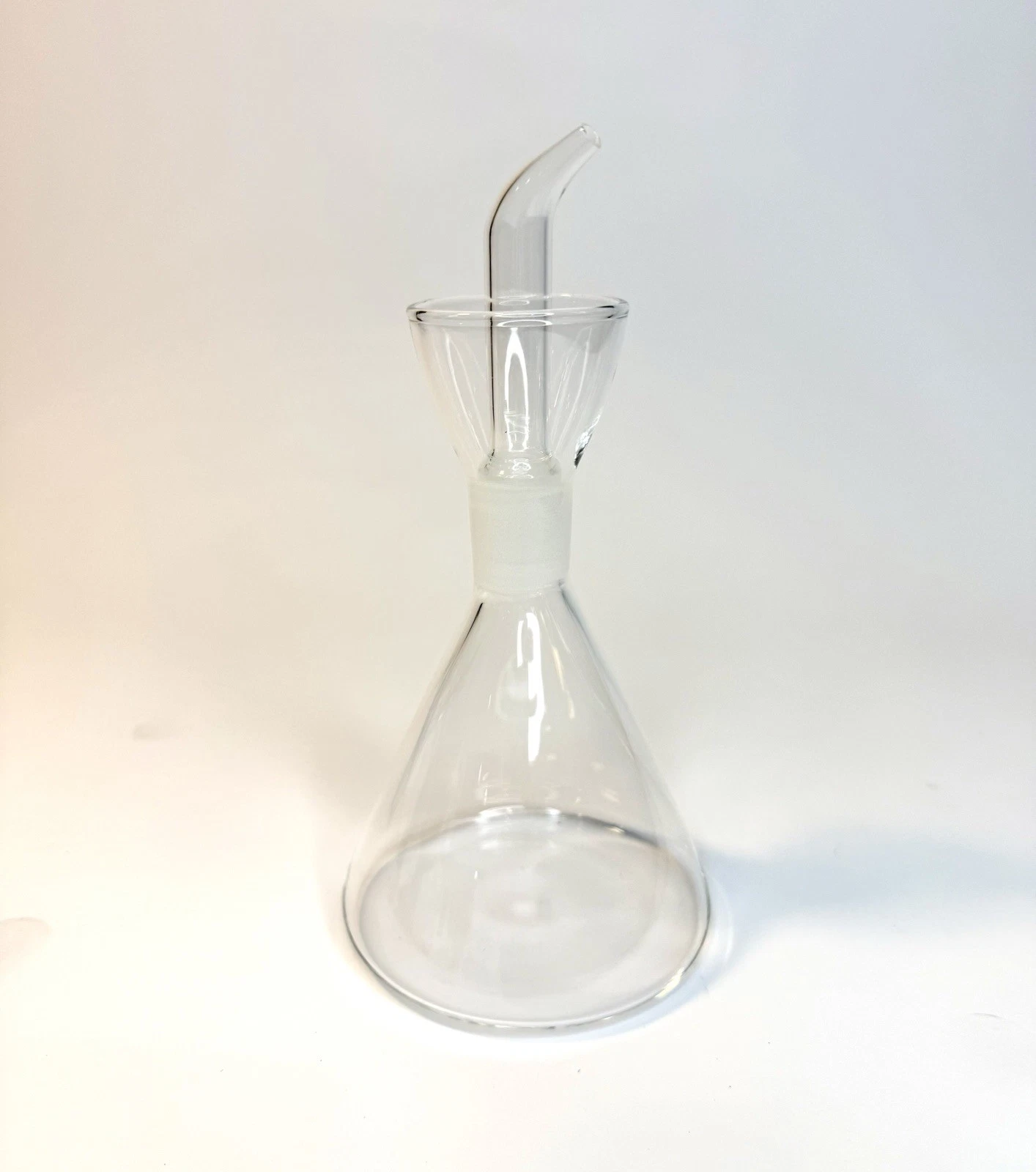 Glass Olive Oil Dispenser with No Drip Spout - Made In Portugal