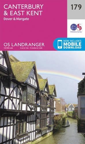 Ordnance-Survey Landranger (179) Canterbury & East Kent, Dover & Margate (Os Landranger Map) - Image 4