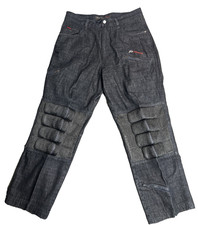 FUBU The Collection Dark Blue Carpenter Jeans 36x34 Skater Foam Padded Knees