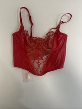 Savage X Fenty Women s Red GLOSSY FLOSSY BUSTIER Size L