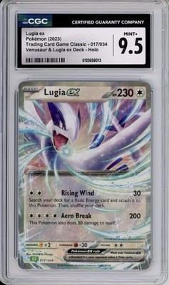 CGC 9.5 Lugia ex Pokemon TCGC Venusaur & Lugia ex Holo 017/034 | eBay