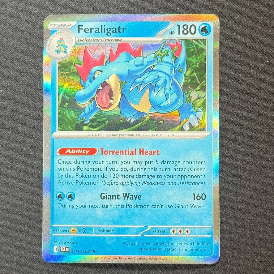Feraligatr 41/162 Rare Holo SV05: Temporal Forces Pokemon TCG