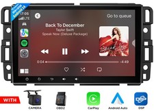 OBD Android 14 8"Car Play Stereo GPS Head Unit For GMC Chevy Yukon Sierra Acadia