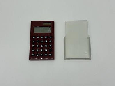 Citizen Taschenrechner Solar bordeaux mit Schutzhülle sehr guter Zustand