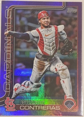 2025 Topps Chrome - Willson Contreras #82 Purple Refractor /250