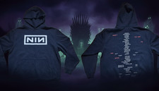 Band NIN Nine Inch Nails Unisex Peel It Back Tour 2025 Hoodie 2 side