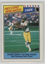 1987 Topps Record Breaker Charlie Joiner #4 HOF 0l2