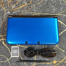Nintendo 3DS XL LL Console Region Free Very Good 64GB SD USB Cable Stylus Tested