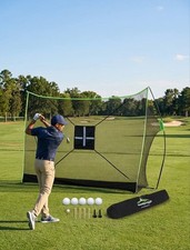 SteadyDoggie Golfnetz 3x2,1m Schlagnetz Garten Driving Range Training Tasche Neu