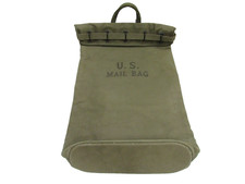 Korean War Era US Mail Bag w/ Locking Strap Canvas 1950 Dated Post WW2