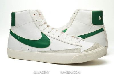 NIKE BLAZER MID 77 VTNG USED SIZE 13 WHITE PINE GREEN BLACK SAIL BQ6806 115