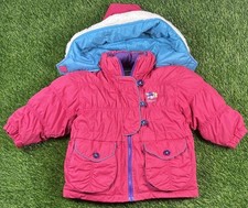 Vintage Oshkosh B gosh PINK Winter Jacket 3T Down Filling Floral Ski Snow