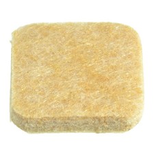 1" Adhesive Square Felt Pad 10 pcs. 