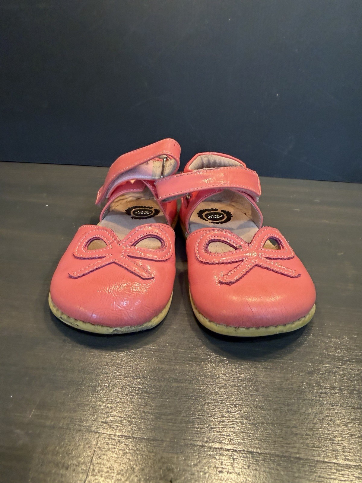 Livie & Luca ‘bow’ Coral Pink, Size 9