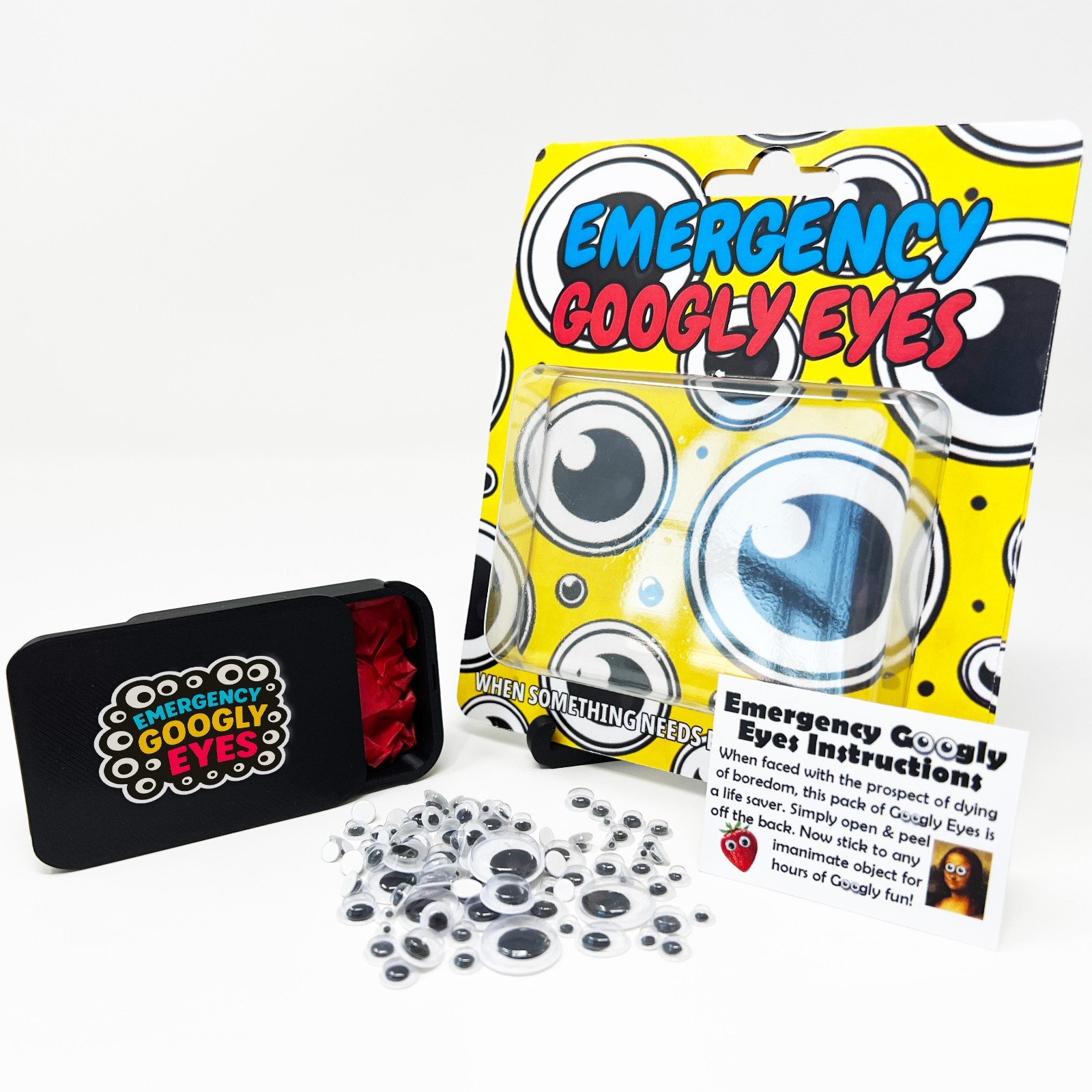 FUNNY NOVELTY GIFT IDEAS - EMERGENCY GOOGLY EYES - IDEAL BIRTHDAY GIFT