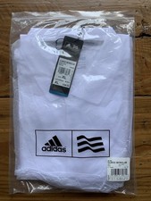 BRAND NEW Adidas Men's Climacool 3-Stripes Men's Polo BC1846 in WHITE - Size XL