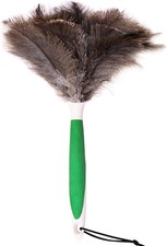 Genuine Ostrich Feather Duster 16 Inch Reusable Fluffy Soft Car Blind Baseboa...