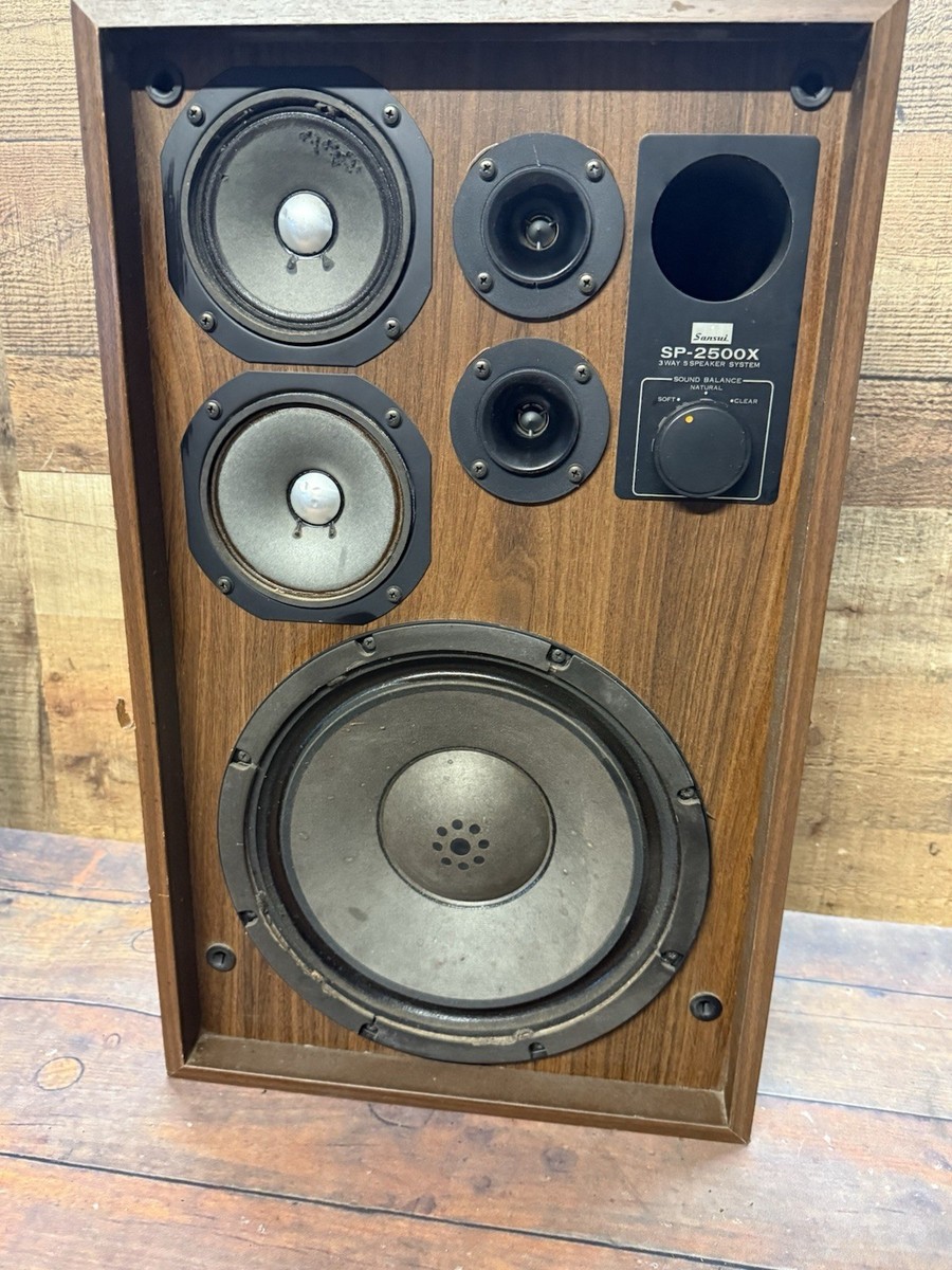 Vintage Sansui SP-2500X 3-Way / 5-Driver Floor Speaker – Single