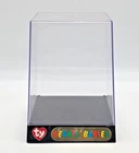 Official Ty Beanie Babies Display Case Clear Acrylic Black Base Vintage 90s Case
