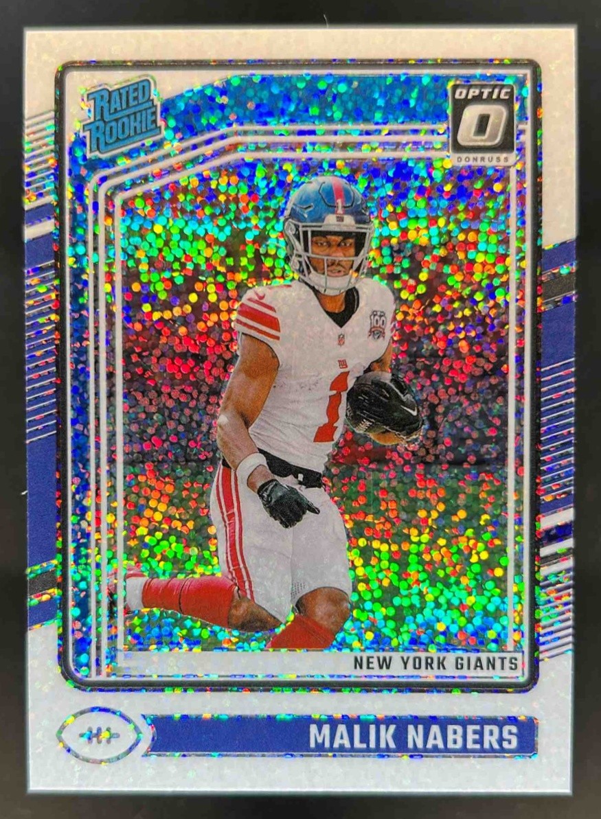 2024 Donruss Optic Malik Nabers White Sparkle Rated Rookie #271 Giants