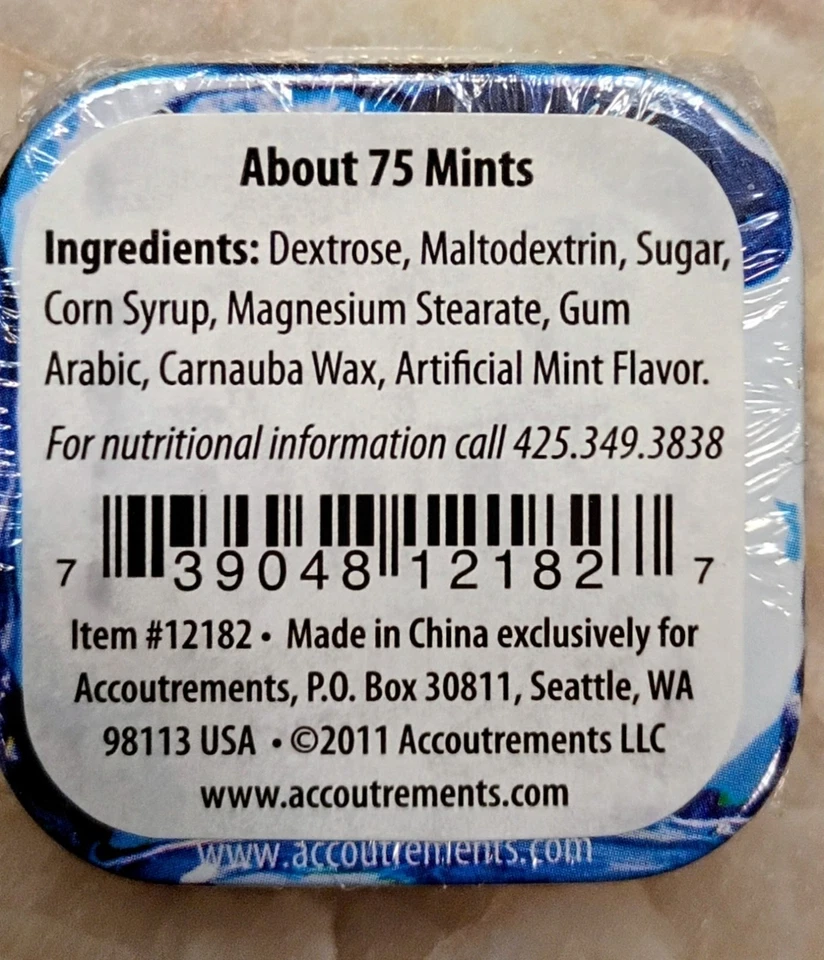 MINUTO CUBO MENTAS, accesorios Archie McPhee, 75 monedas Foto 3 de 3