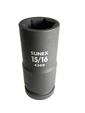 Sunex 430D 15/16" 3/4" Drive 6 Point Deep Impact Socket Standard Tools 6pt SAE