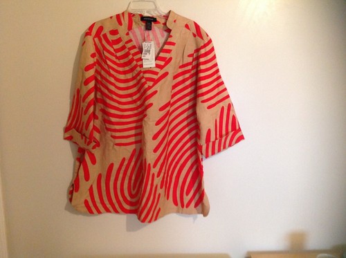 NWT ASHLEY STEWART BLOUSE/TUNIC - 第 1/3 張圖片
