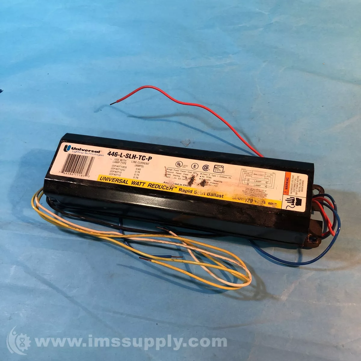 Universal rapid top start ballast
