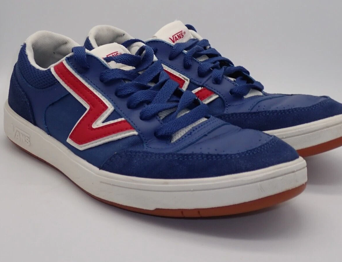 Sneakers Vans Lowland CC Retro Sport Uomo 8.5 Donna 10 Blu Navy e Rosso 721356
