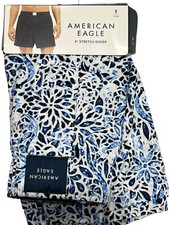 NWT AMERICAN EAGLE Stretch Boxer Sz XS-S-M-XL Blue White 74
