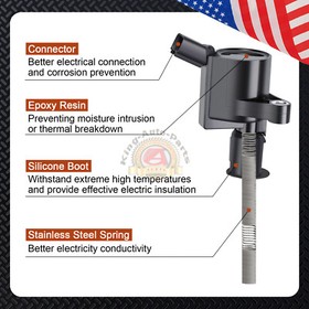 8pcs Ignition Coils DG508 & Motorcraft Spark Plugs SP493 Ford F150 E150 Explorer