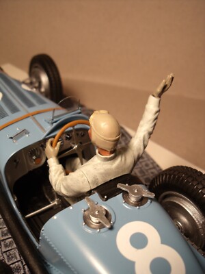 Figurine 1/18 René Dreyfus Au Volant – Bugatti Grand Prix 1927, Résine Non Peinte, Pour Minichamps CMC