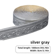 10M Adhesive 3D Pattern Sticker Wall Trim Corner Line Skirting Border Decor Self