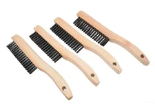 4 Shoe Handle Wire Scratch Brushes by Jounjip Brand