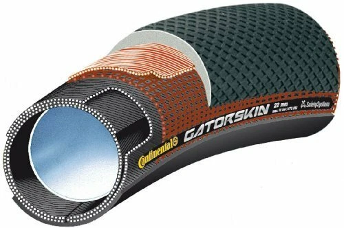 NEW CONTINENTAL SPRINTER GATORSKIN Tubular Tire Black Chili 28": 700x22 - Image 4 of 4