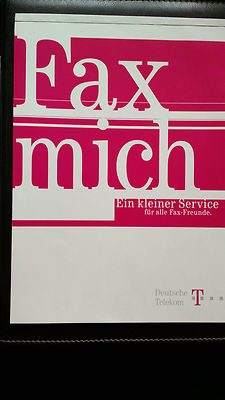 FAX MICH - FAX KOPIER VORLAGEN Deutsche Telekom Heft Block mit 20 Seiten NEU 
