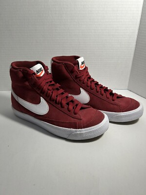 Nike Youth Blazer Mid  77 GS High Top DC8248-600 Team Red White, Size 4.5Y