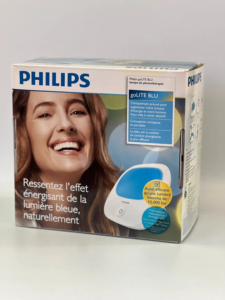 Nueva lámpara de terapia de luz energética Philips GoLITE BLU HF3422/60 con cable Foto 4 de 4