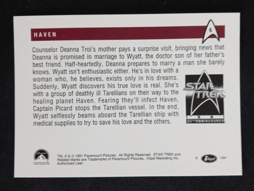 1991 Impel Star Trek 25th Anniversary Series 1 Cards (Pick Your Card) - Picture 13 of 321