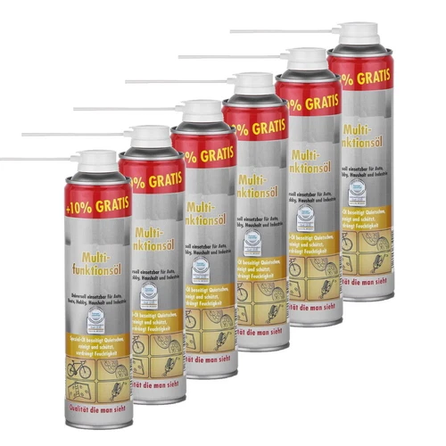 Multifunktionsöl 6x 500ml Multispray Kriechöl Rostlöser Mehrzwecköl