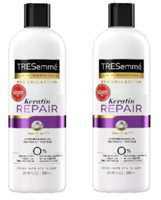 Lot of 2 TRESemme' Pro Collection Keratin Repair Conditioners 20 Fl Oz Each