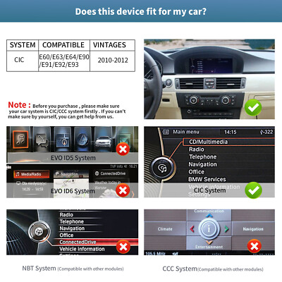 For BMW 3/5 Series 2005-2012 CCC/CICCarplay/Android Auto 8.9'' LINUX
