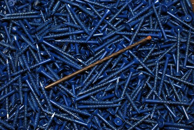 150 Phillips Flat Head Tapcon Concrete Screws - 3/16 X 3-3/4 Inch White Masonry Anchors With Bit