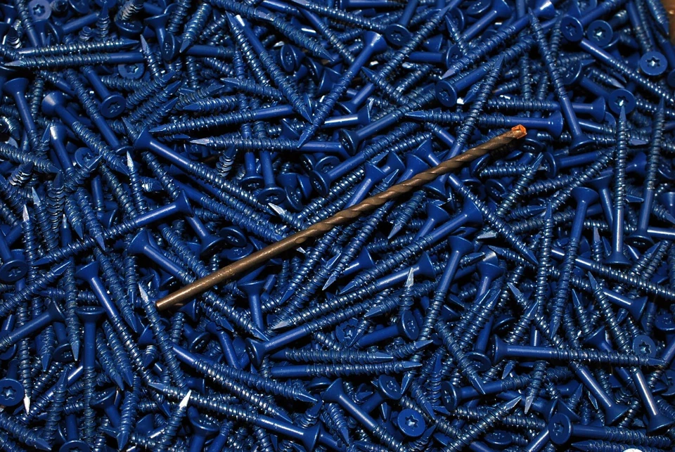 LEXAR INDUSTRIAL (300) T25 Torx Flat Head 3/16 x 2-1/4 Concrete Masonry Screw Tapcon Anchor & Bit