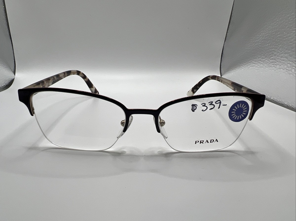PRADA VPR61X 52/17 552-1O1 145 brown women's half rim frames PRADA VPR61X 52/17 552-1O1 145 brown women's half rim frames
