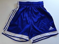 ADIDAS SATIN SOCCER SHORTS COLLECTOR'S ITEM BLUE M