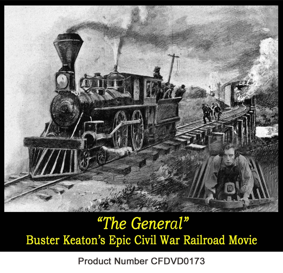 Buster Keaton's Greatest Film-"The General" Civil War Railroad Story Steam Train - Image 2 of 4