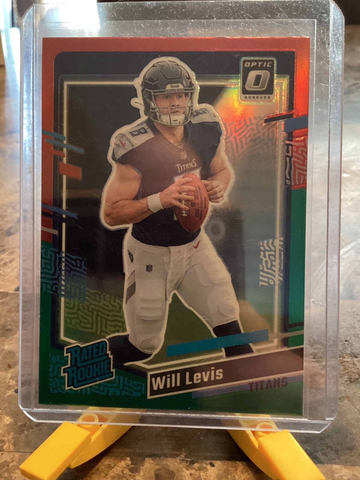 2023 Panini Donruss - Rated Rookie Optic Preview Red & Green Prizm #397 Will...