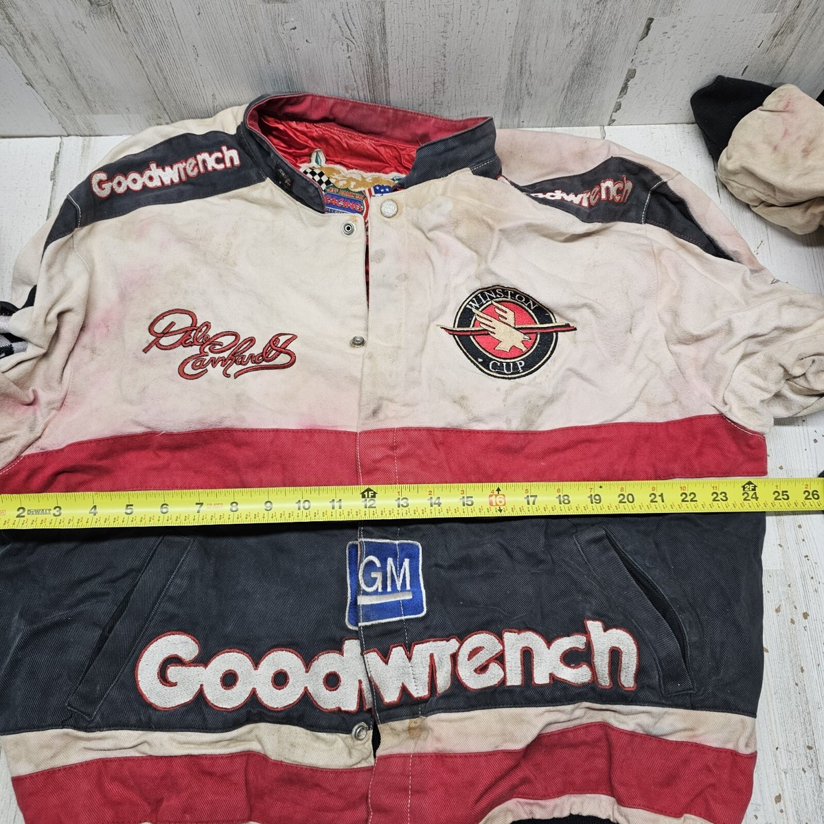 VTG NASCAR Dale Earnhardt Sr Jacket Jeff Hamilton Goodwrench Made